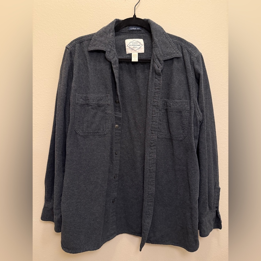 dark gray flannel